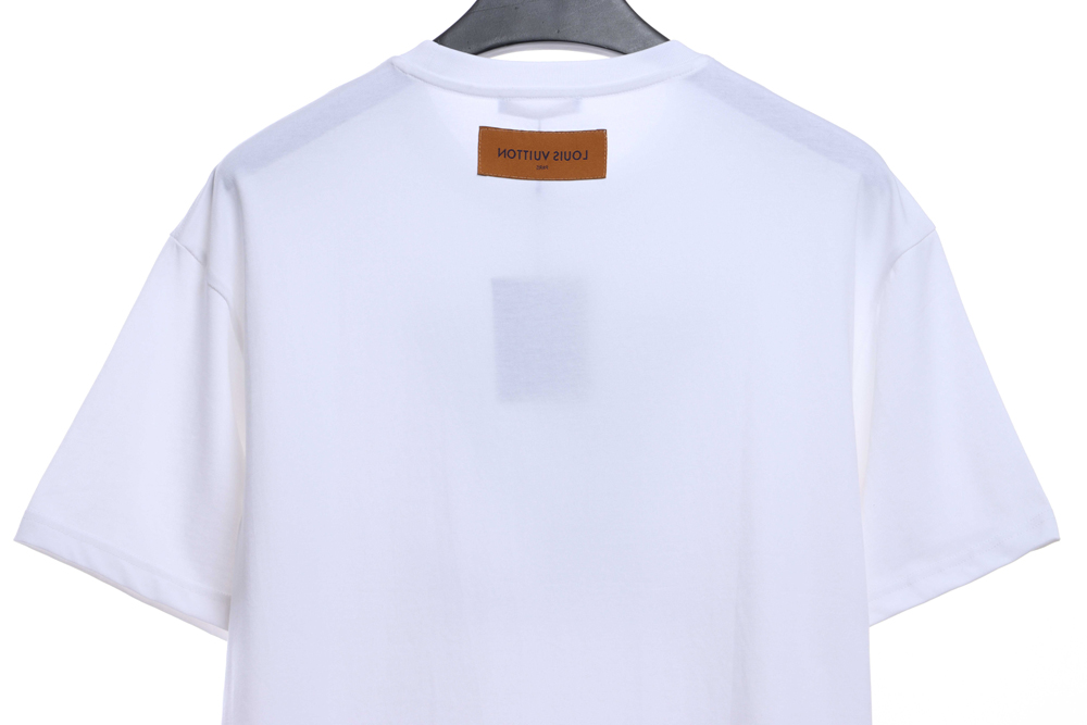 LV four-leaf clover cashew flower embroidery short sleeves