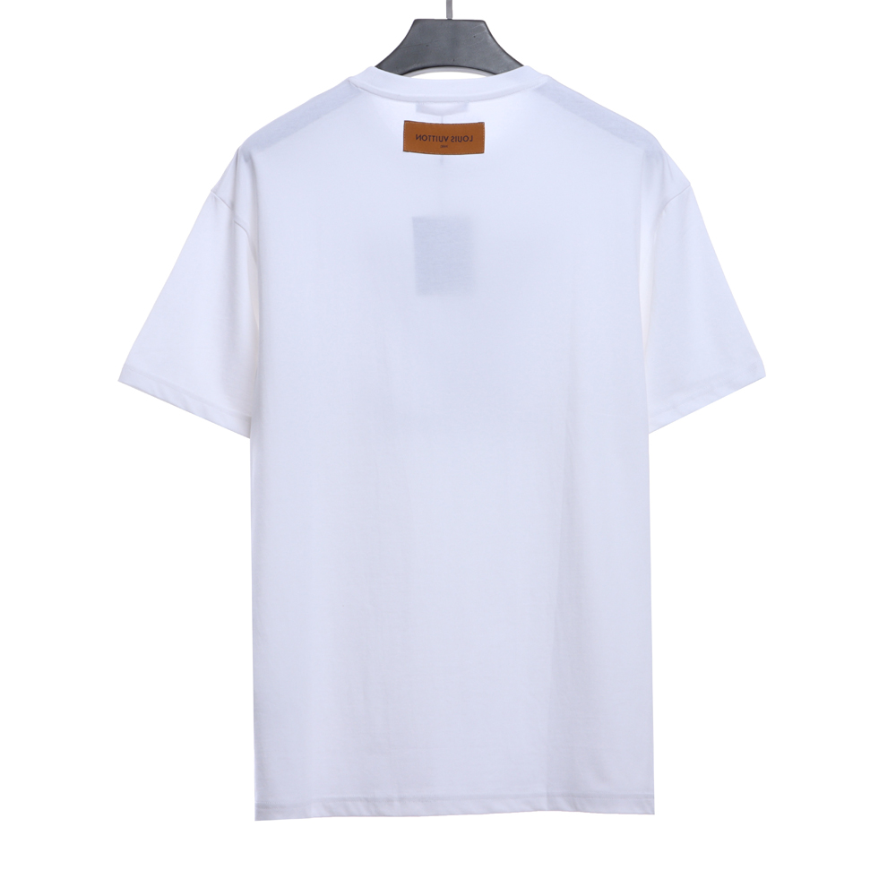 LV four-leaf clover cashew flower embroidery short sleeves