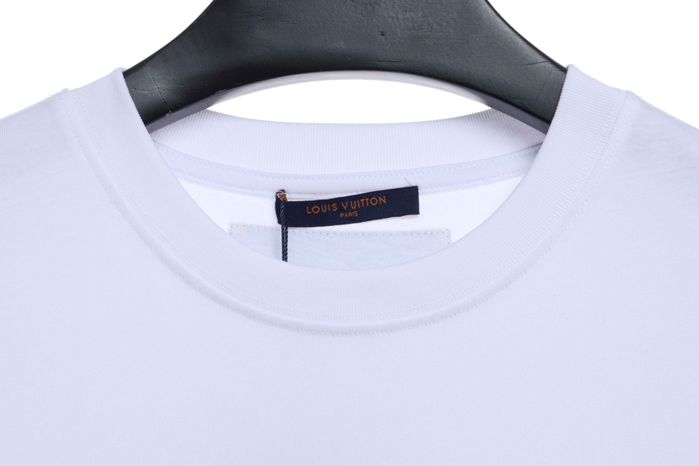 LV Chest Big Letter Print Short Sleeve TSK1