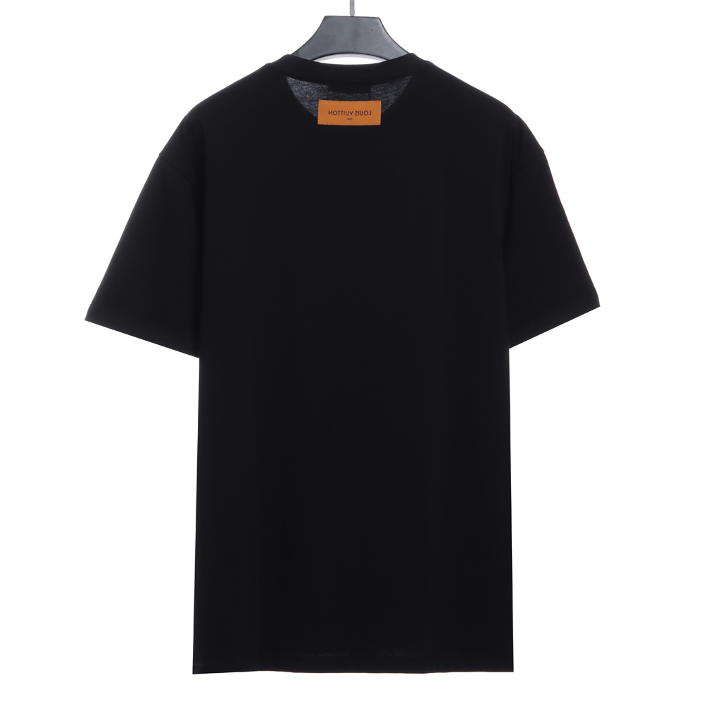 LV four-leaf clover cashew flower embroidery short sleeve TSK1