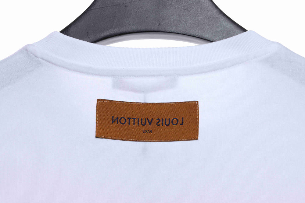 LV four-leaf clover cashew flower embroidery short sleeves