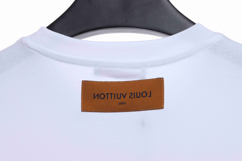 LV Chest Big Letter Print Short Sleeve TSK1