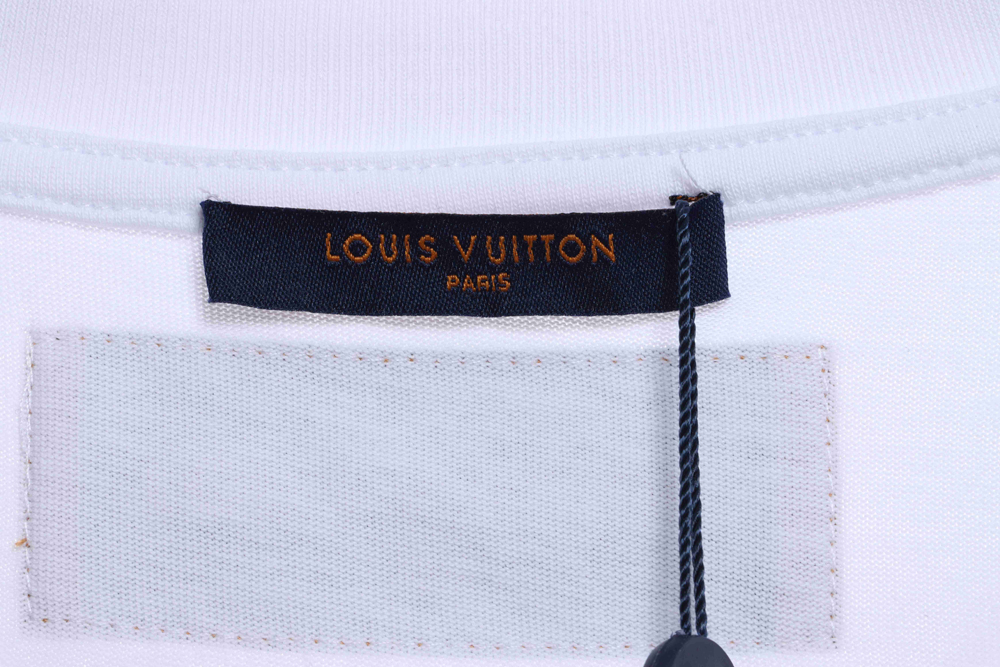 LV Chest Big Letter Print Short Sleeve TSK1