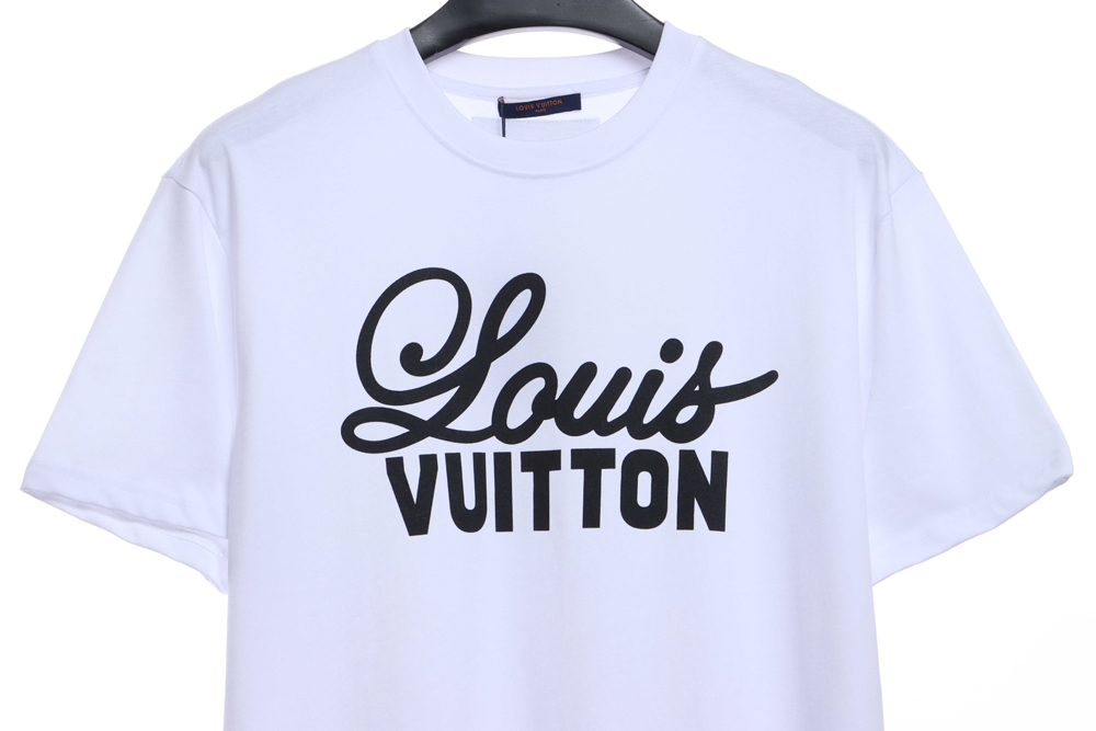 LV Chest Big Letter Print Short Sleeve TSK1