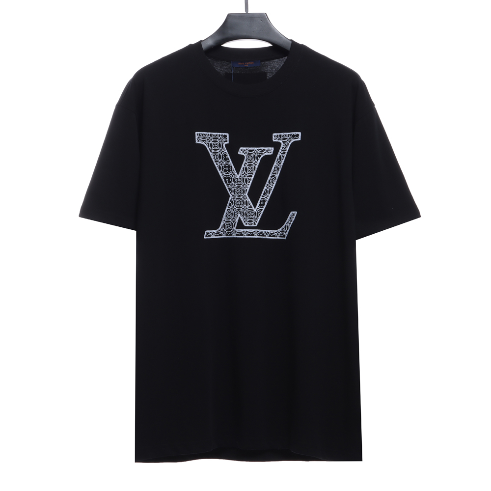 LV four-leaf clover cashew flower embroidery short sleeve TSK1