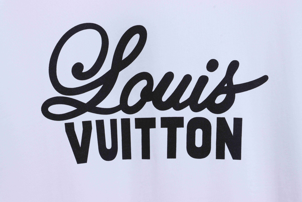 LV Chest Big Letter Print Short Sleeve TSK1