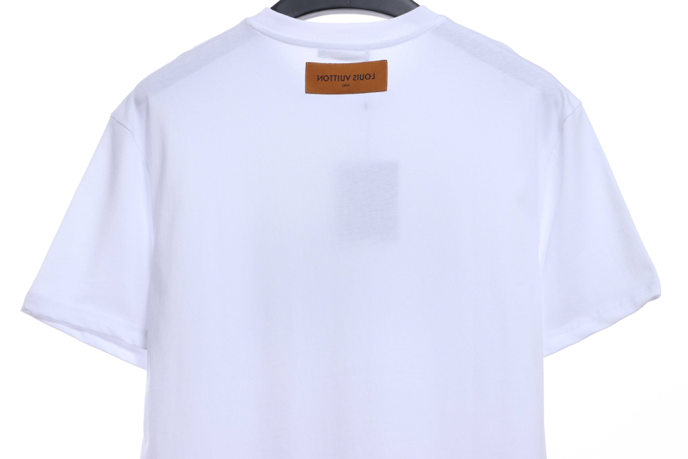 LV Chest Big Letter Print Short Sleeve TSK1
