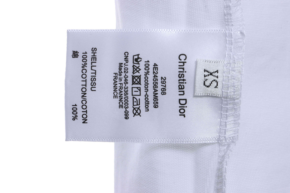 Dior rose logo embroidered short sleeves TSK1