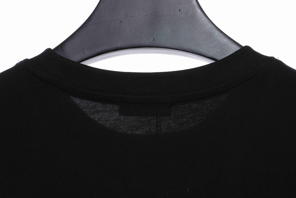 Dior rose logo embroidered short sleeves