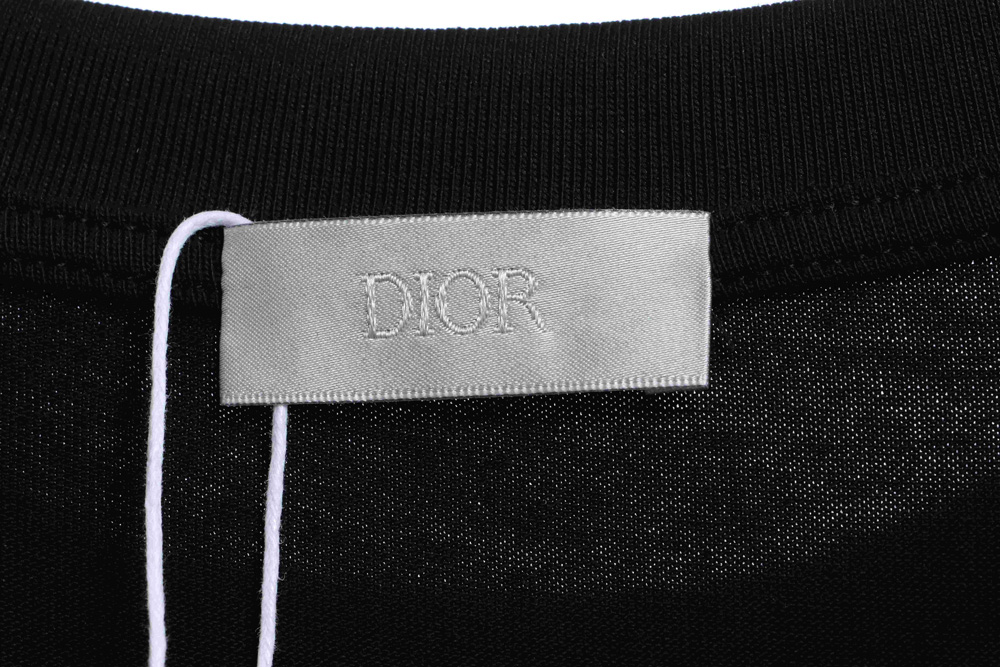 Dior rose logo embroidered short sleeves