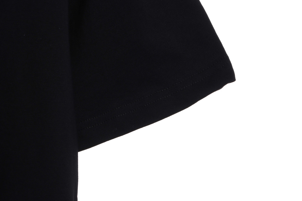 Dior rose logo embroidered short sleeves