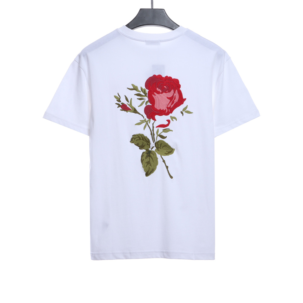 Dior rose logo embroidered short sleeves TSK1