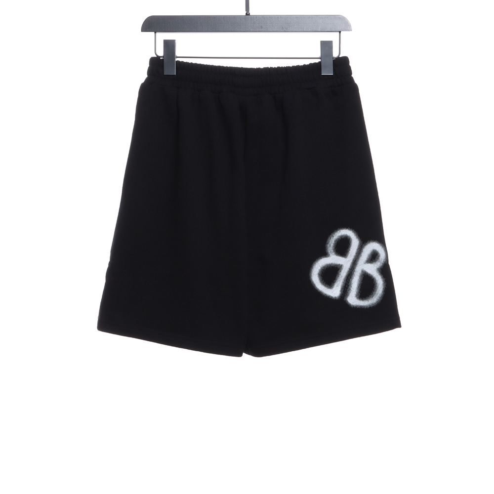 Gucci co-branded Balenciaga hand-painted printed shorts