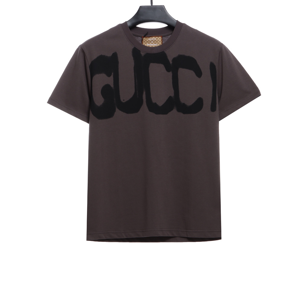 Gucci Co-branded Balenciaga Direct Injection Printing Short Sleeve TSK1