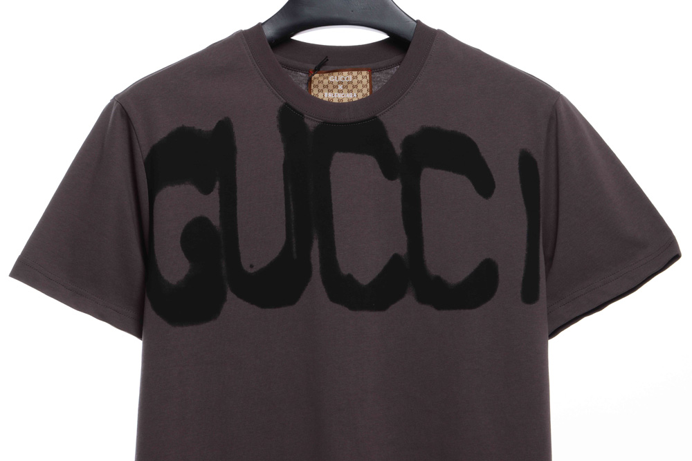 Gucci Co-branded Balenciaga Direct Injection Printing Short Sleeve TSK1