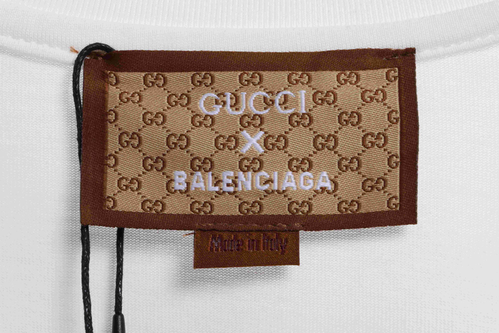 Gucci Joint Balenciaga Rabbit Graffiti Short Sleeves