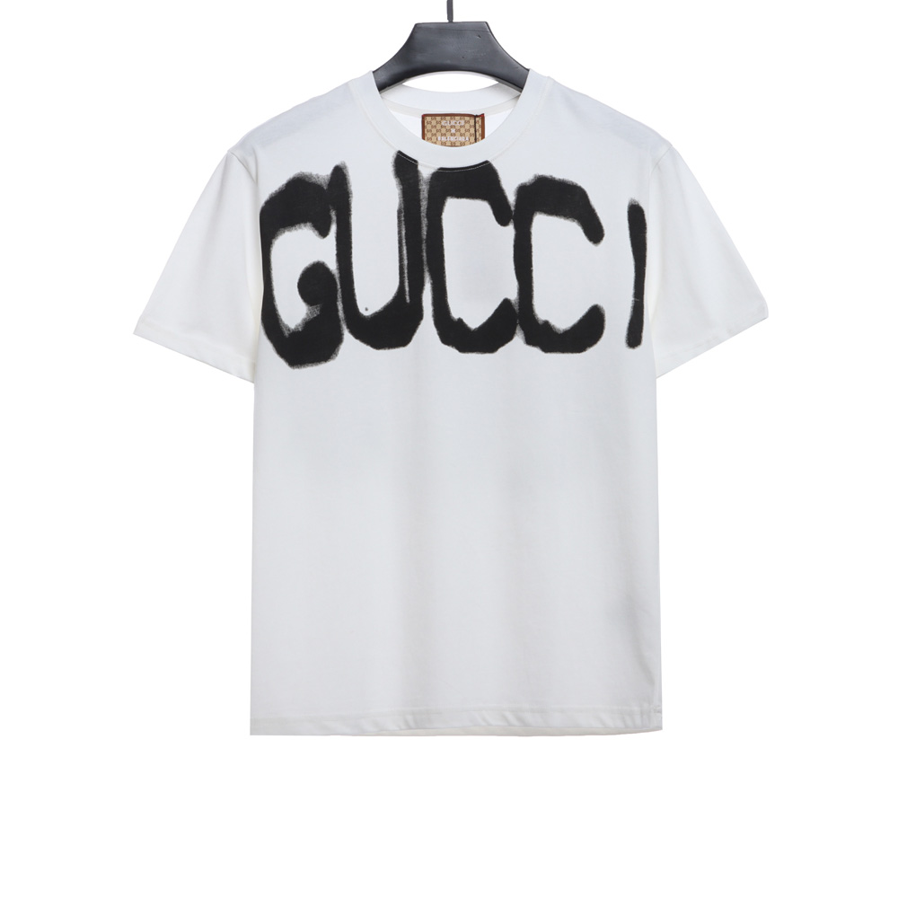 Gucci Co-branded Balenciaga Direct Injection Print Short Sleeves