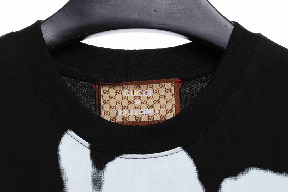 Gucci co-branded Balenciaga direct printing short-sleeved TSK2