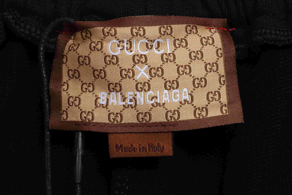 Gucci co-branded Balenciaga hand-painted printed shorts