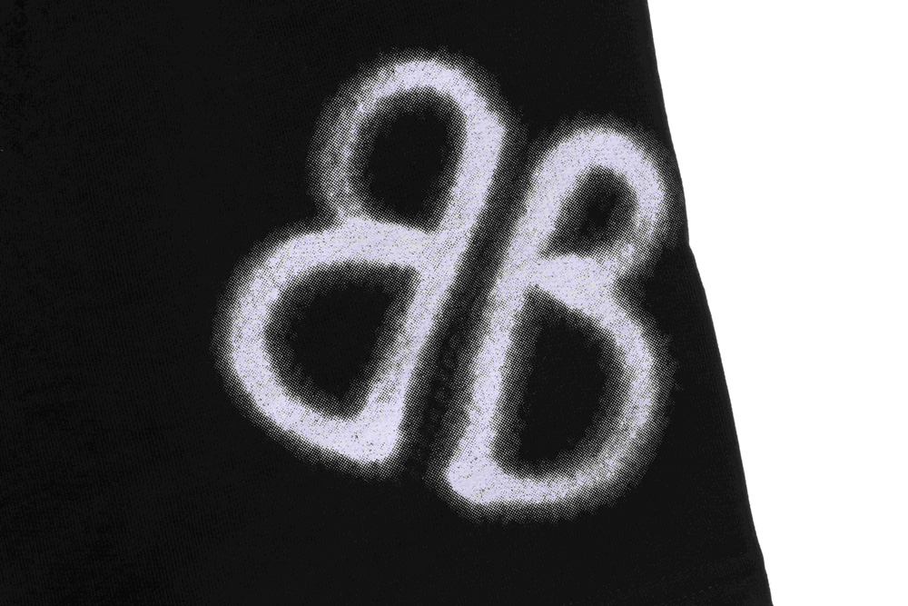Gucci co-branded Balenciaga hand-painted printed shorts