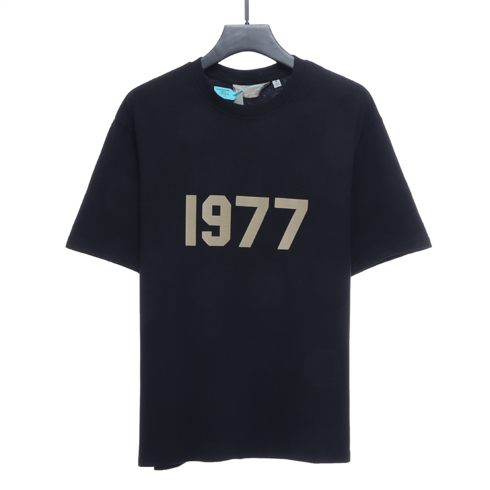 Double line 1977 series flocking short sleeves