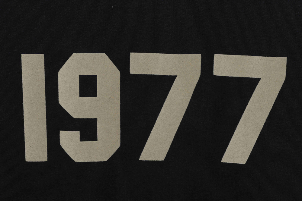 Double line 1977 series flocking short sleeves
