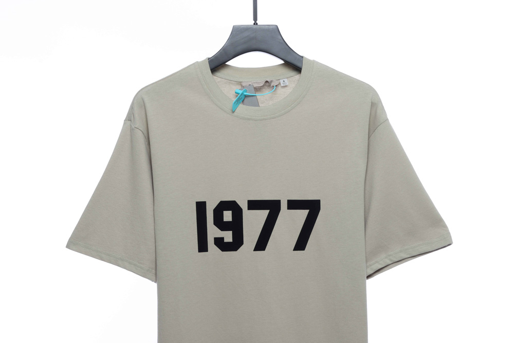Double line 1977 series flocking short sleeve TSK1