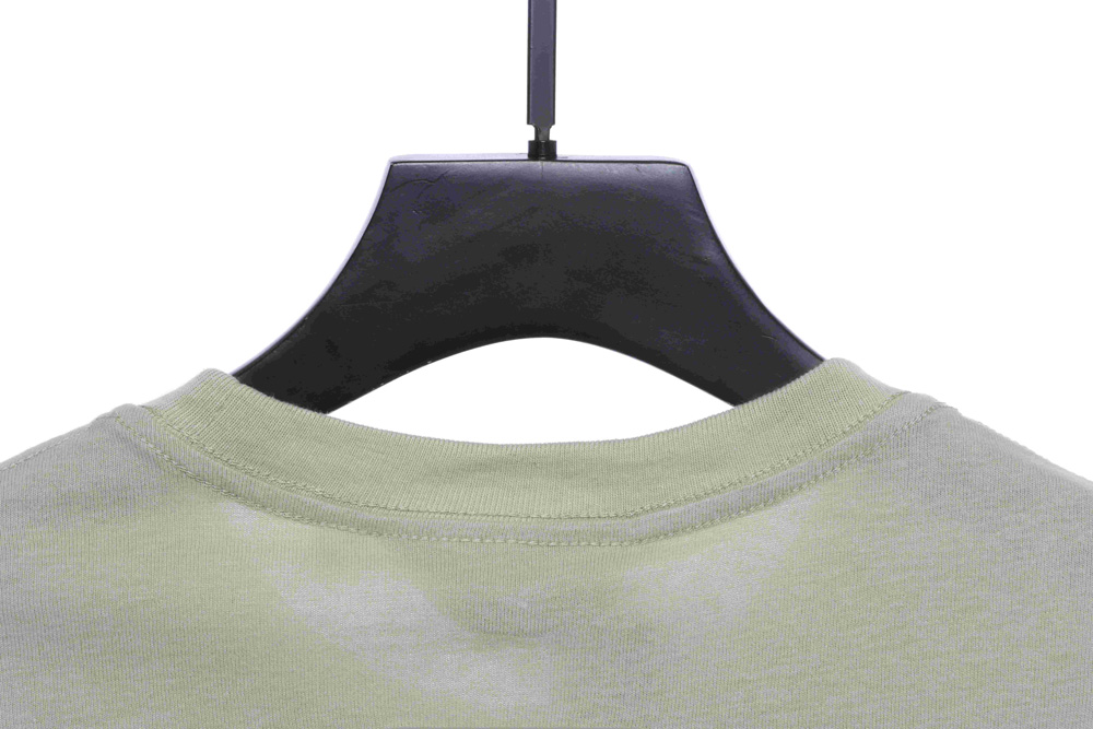Double line 1977 series flocking short sleeve TSK1