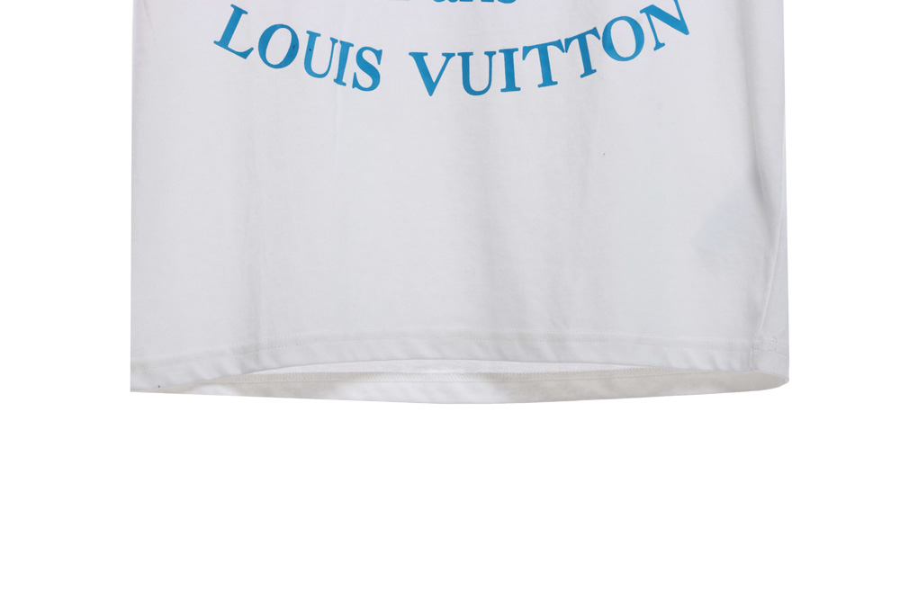 LV chest logo letters short sleeves