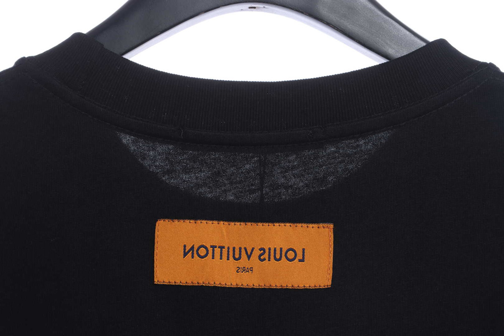 LV Back Three Flower Puzzle LOGO Short Sleeve TSK1