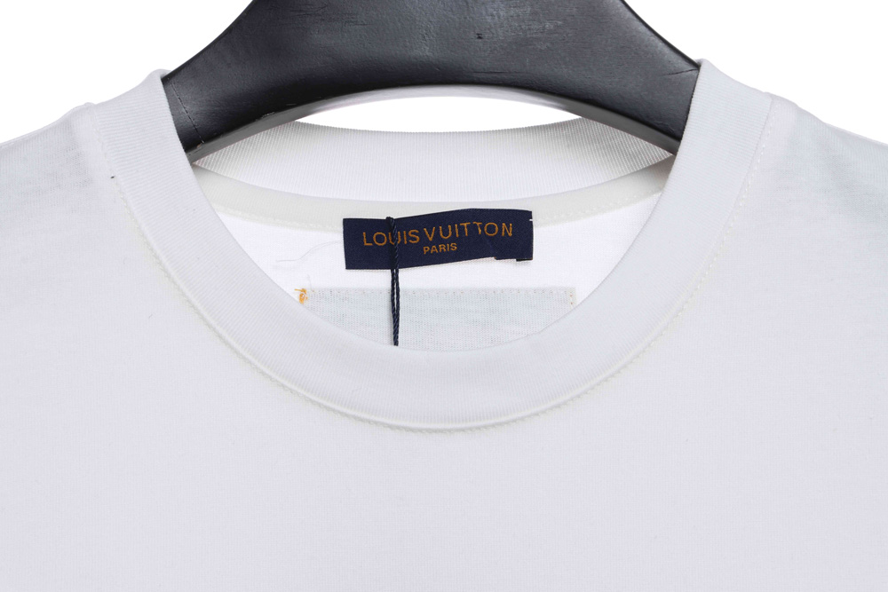 LV chest logo letters short sleeves