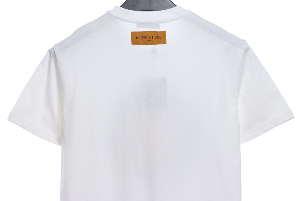 LV chest logo letters short sleeves