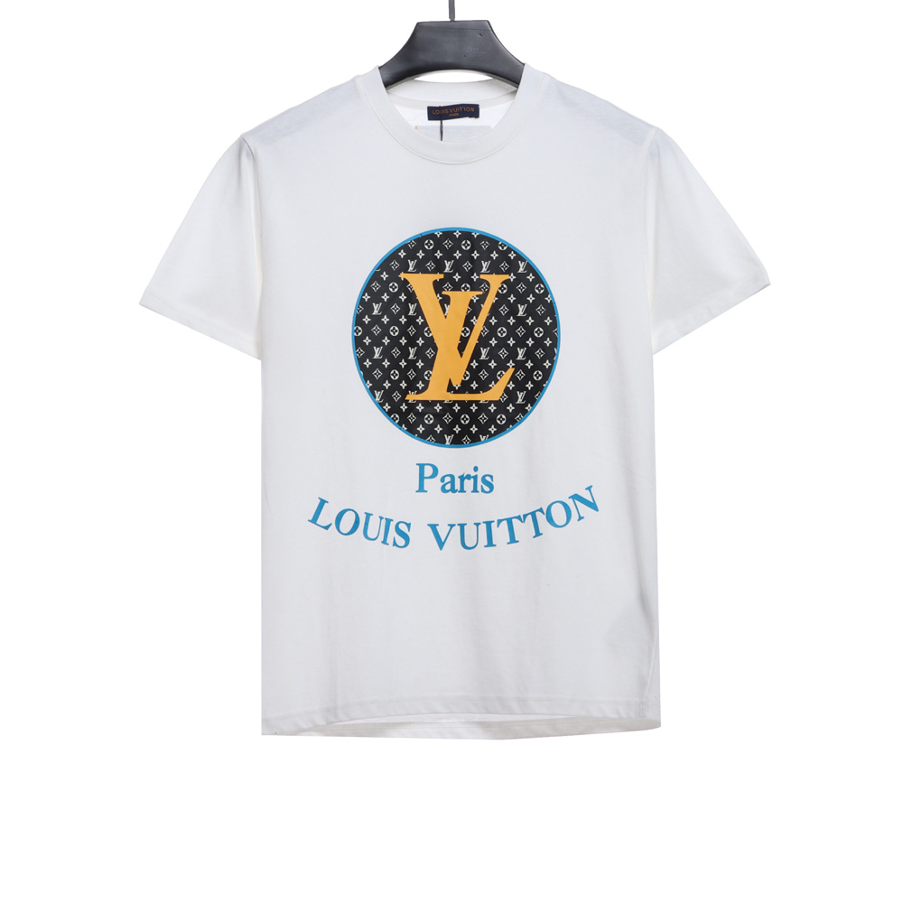 LV chest logo letters short sleeves
