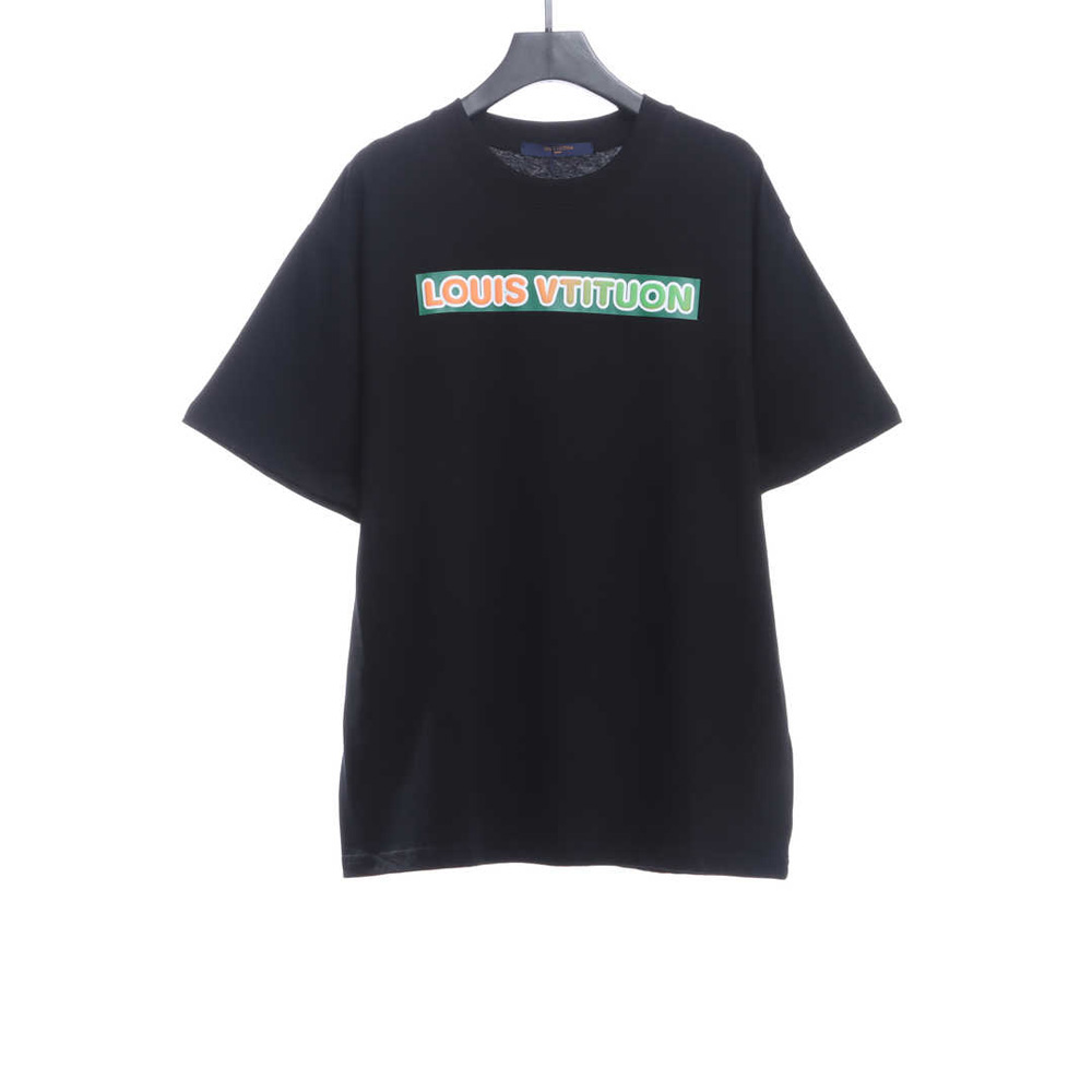 LV Back Three Flower Puzzle LOGO Short Sleeve TSK1