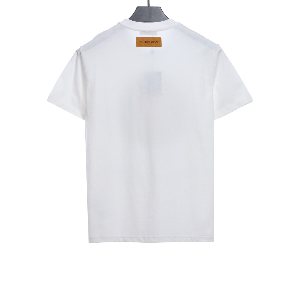 LV chest logo letters short sleeves
