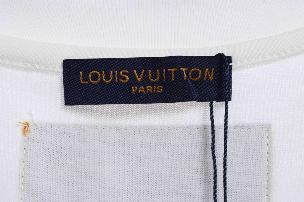 LV chest logo letters short sleeves