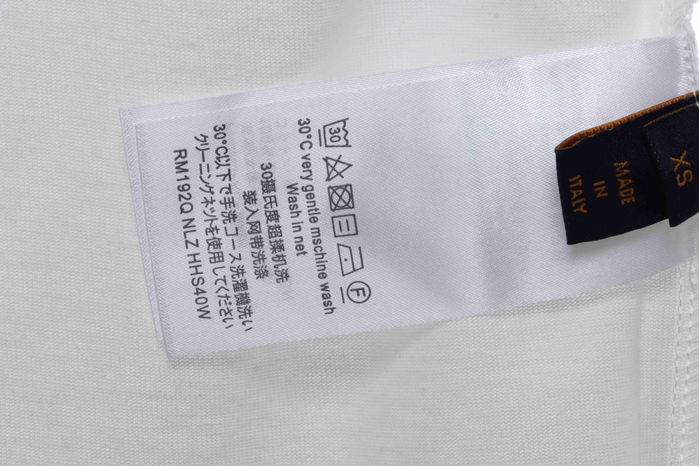 LV chest logo letters short sleeves