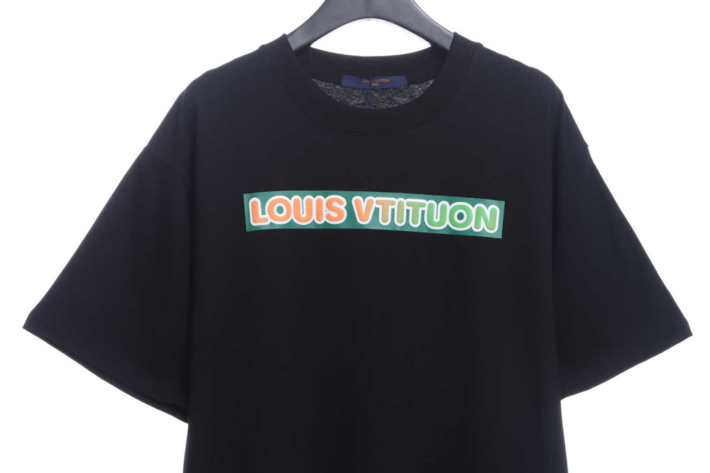 LV Back Three Flower Puzzle LOGO Short Sleeve TSK1