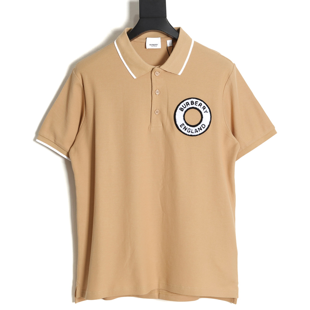 Burberry Burberry BBR 23SS towel embroidered circle short-sleeved polo shirt TSK1
