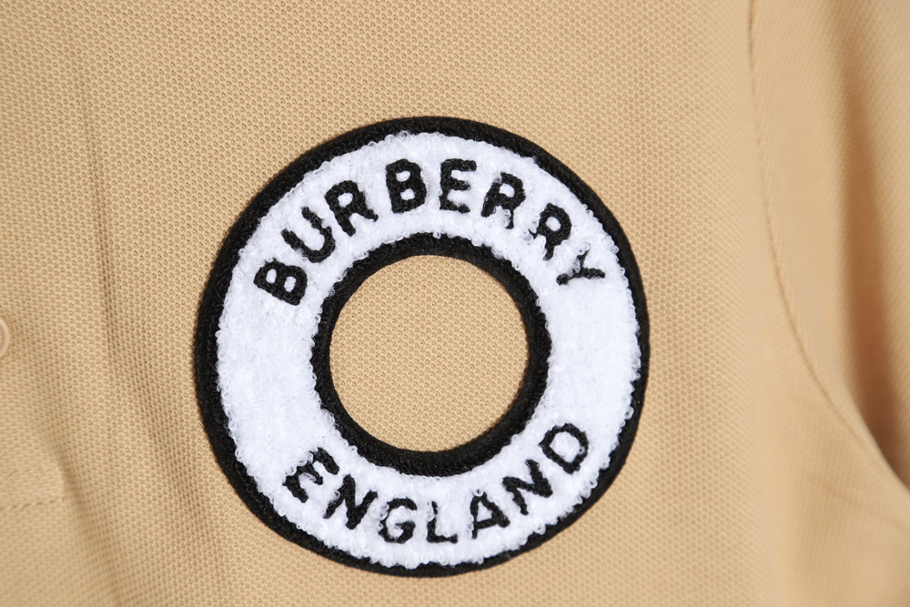 Burberry Burberry BBR 23SS towel embroidered circle short-sleeved polo shirt TSK1