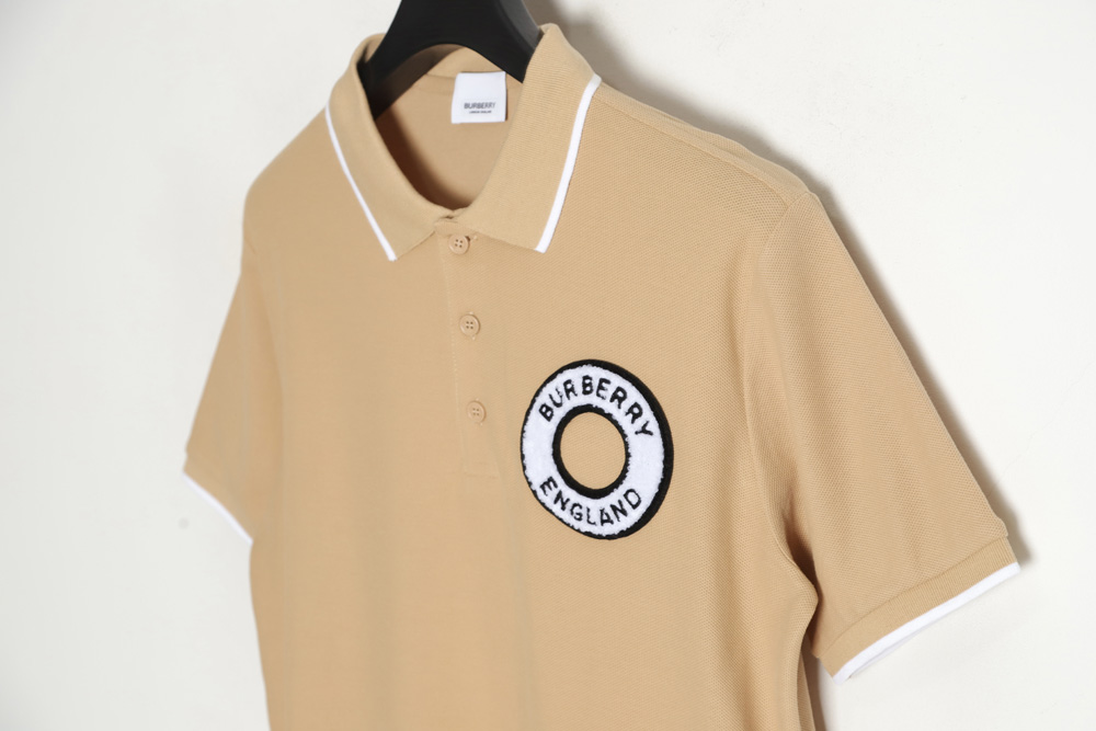 Burberry Burberry BBR 23SS towel embroidered circle short-sleeved polo shirt TSK1