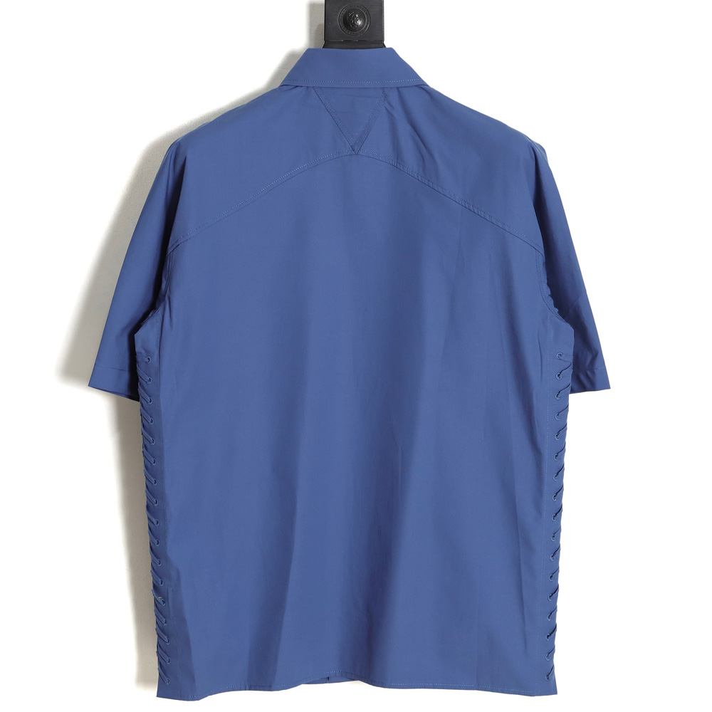 BOTTEGA VENETA BV 23SS side woven short-sleeved shirt TSK1