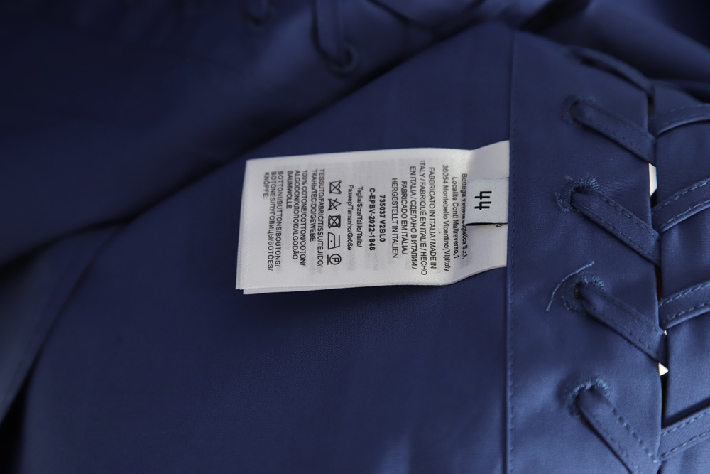 BOTTEGA VENETA BV 23SS side woven short-sleeved shirt TSK1