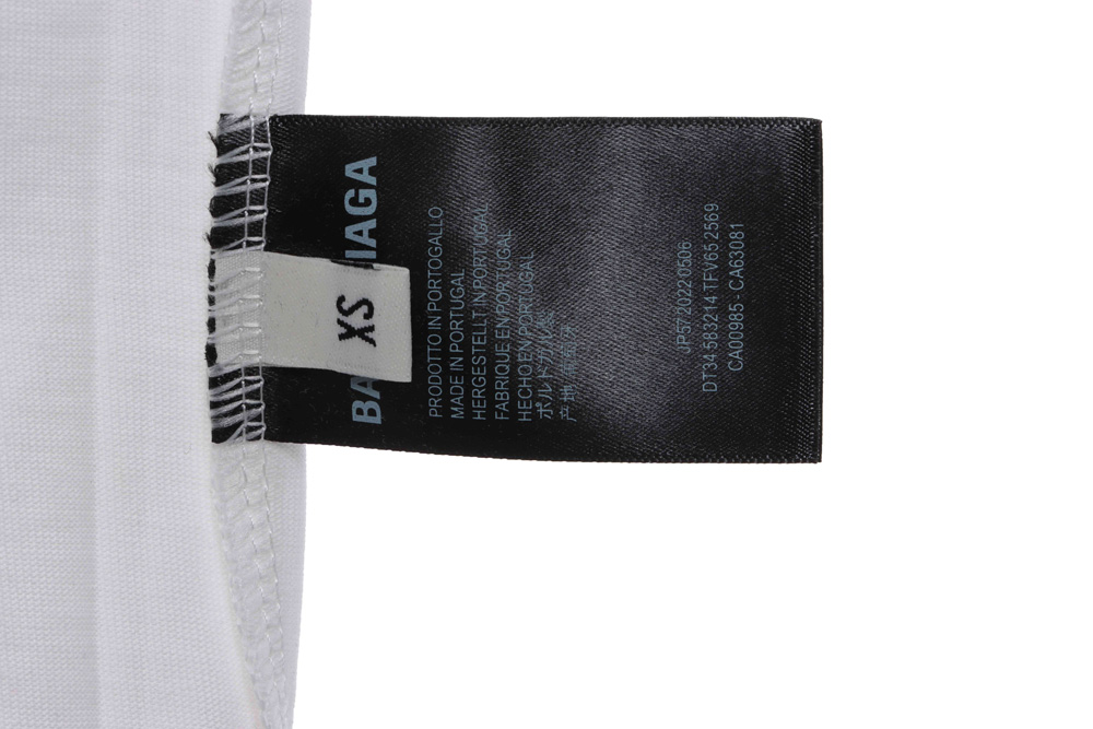 Balenciaga Double B Tape Print Short Sleeves