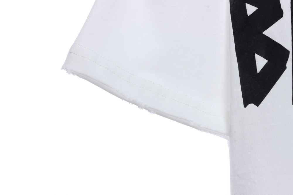 Balenciaga Double B Tape Print Short Sleeves
