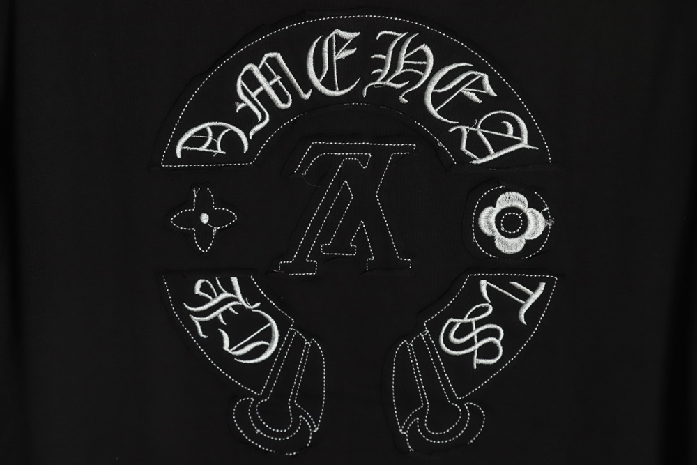 Louis Vuitton Chrome hearts Louis Vuitton Chrome hearts joint patch short-sleeved TSK4
