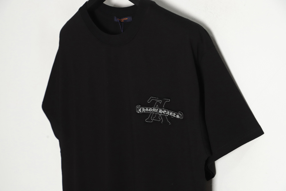 Louis Vuitton Chrome hearts Louis Vuitton Chrome hearts joint patch short-sleeved TSK4