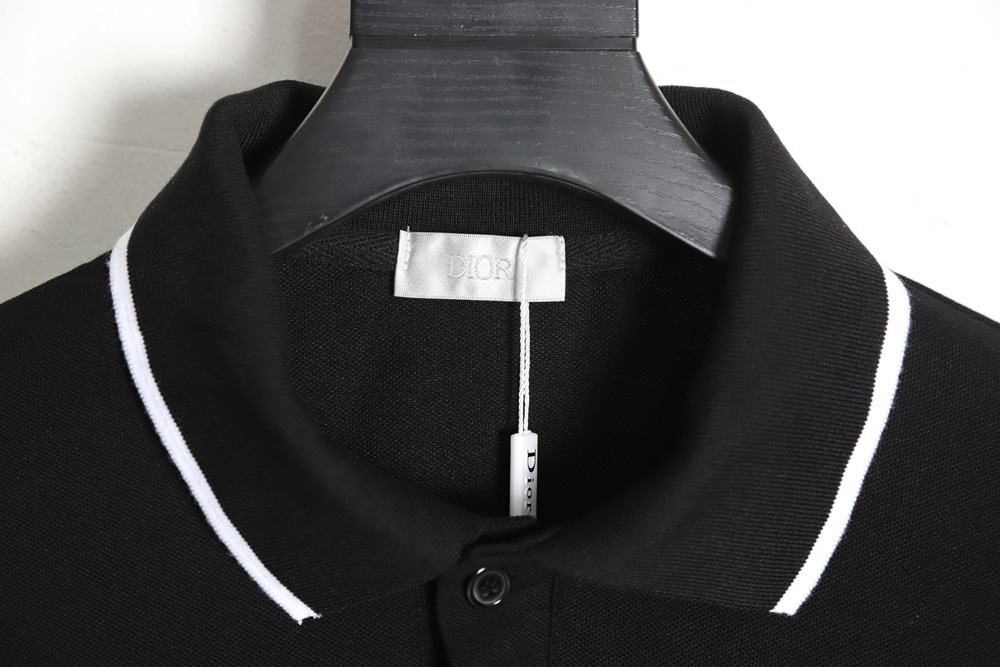 Dior Dior CD Chest Floral Letter Embroidery POLO Shirt TSK1