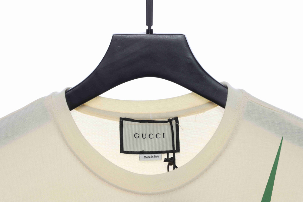 Gucci color matching lightning print short sleeve TSK1