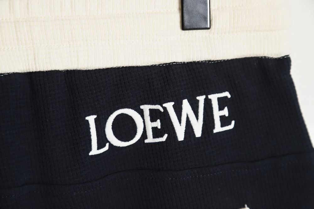 Loewe Luo Yiwei 23ss large pocket Totoro color matching embroidery waffle shorts TSK1